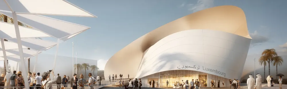 Expo 2020 Pavilion of the Grand Duchy of Luxembourg Dubai Banner